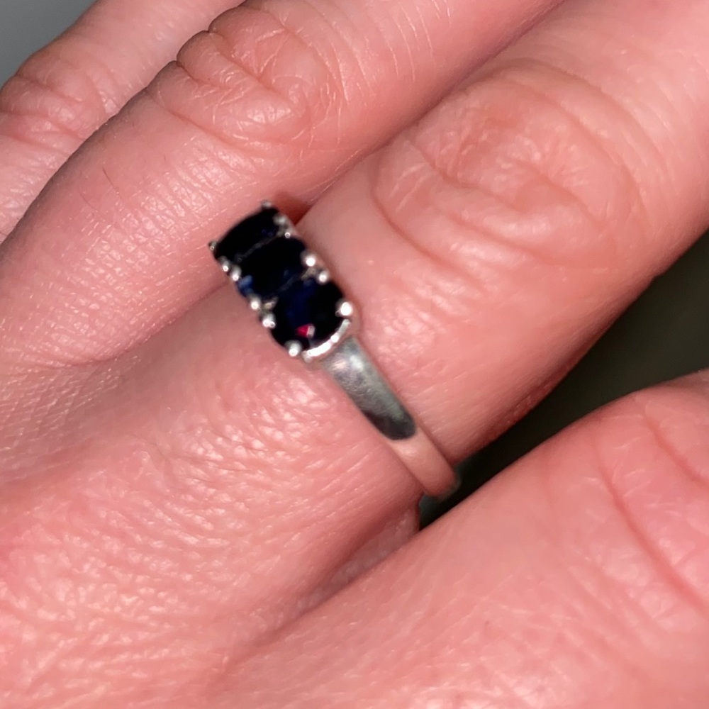 ❤️GIFTED❤️Limited Edition Blue Sapphire Sz 7 - Picture 4 of 16